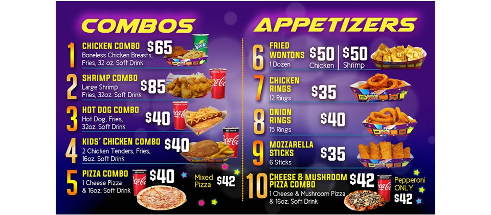 Concession Menu