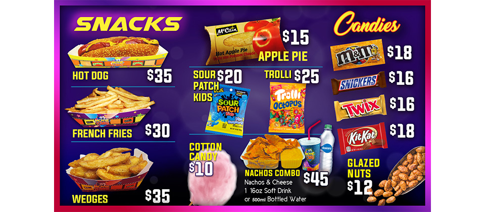 Concession Menu